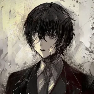 🖤 emoji Dazai Osamu Telegram sticker 24 of 75