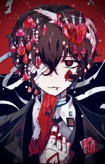 Sticker from Dazai Osamu