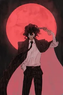 🖤 emoji Dazai Osamu Telegram sticker 8 of 75