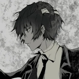 🖤 emoji Dazai Osamu Telegram sticker 17 of 75