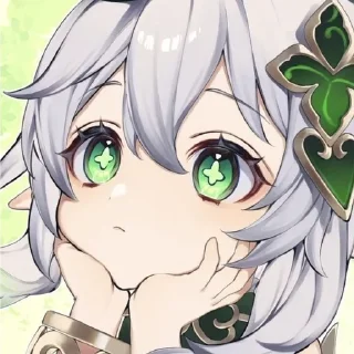 🌟 emoji Nahida от @Nachido4ka Telegram sticker 6 of 9
