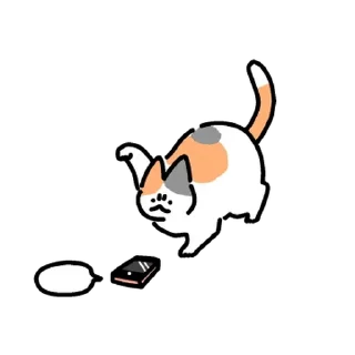 🐈 emoji ᘏ . котик ☆ @drowndreams Telegram sticker 11 of 24