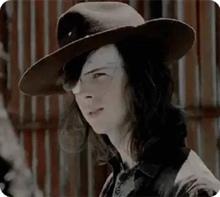 💜 emoji Carl grimes, Chandler Riggs Telegram sticker 17 of 50