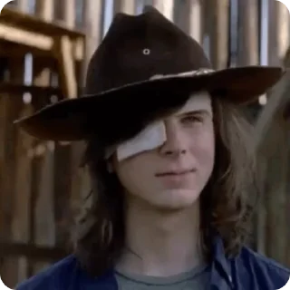 💜 emoji Carl grimes, Chandler Riggs Telegram sticker 10 of 50