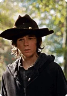 💜 emoji Carl grimes, Chandler Riggs Telegram sticker 23 of 50