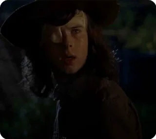 💜 emoji Carl grimes, Chandler Riggs Telegram sticker 5 of 50