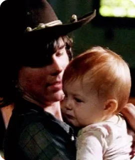 💜 emoji Carl grimes, Chandler Riggs Telegram sticker 16 of 50