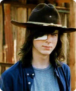 💜 emoji Carl grimes, Chandler Riggs Telegram sticker 24 of 50