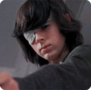 💜 emoji Carl grimes, Chandler Riggs Telegram sticker 3 of 50