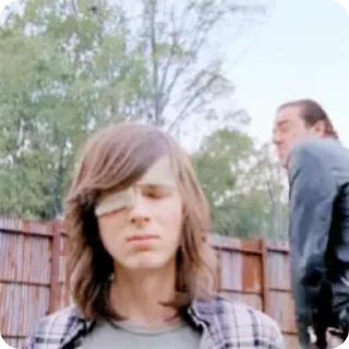 🕶️ emoji Carl grimes, Chandler Riggs Telegram sticker 13 of 50