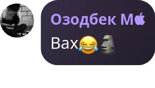 😂 emoji Ozik chat > QumriXon chat pack by @QuotLyBot Telegram sticker 10 of 65