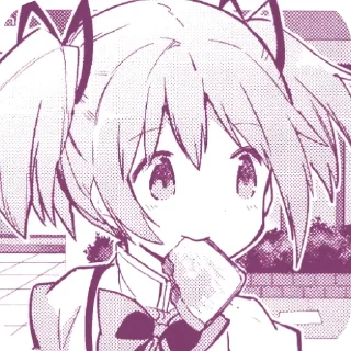 🍞 emoji madoka!☆ @Cute_lai Telegram sticker 23 of 30