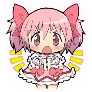 🎀 emoji madoka!☆ @Cute_lai Telegram sticker 22 of 30