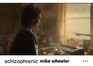 Sticker from schizophrenic mike wheeler