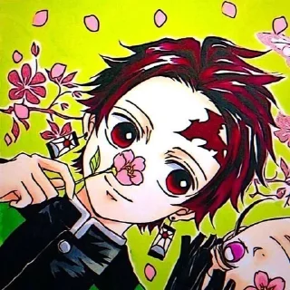🌷 emoji Танджиро Telegram sticker 15 of 120