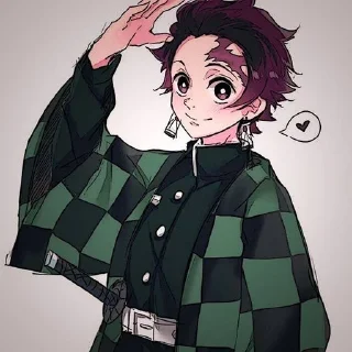🫡 emoji Танджиро Telegram sticker 1 of 120