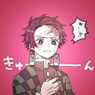 🤭 emoji Танджиро Telegram sticker 6 of 120