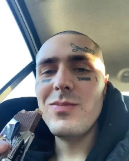 Sticker from face