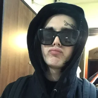 Sticker from face