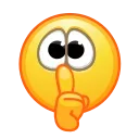 🤫 emoji Retro Emoji Telegram sticker 19 of 54