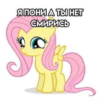 Sticker from Я пони а ты нет смирись