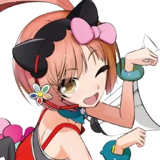 😉 emoji Nekomura Iroha Telegram sticker 1 of 35