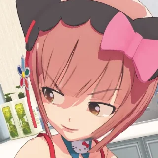 🤨 emoji Nekomura Iroha Telegram sticker 17 of 35