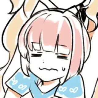 😓 emoji Nekomura Iroha Telegram sticker 20 of 35