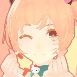 😊 emoji Nekomura Iroha Telegram sticker 19 of 35