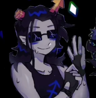 🌟 emoji HOMESTUCK >:] ::  @fStikBot Telegram sticker 1 of 120