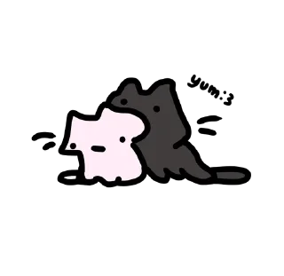 Sticker from silly black car