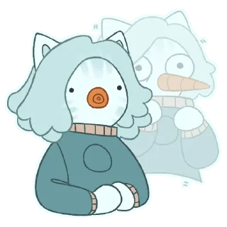 😦 emoji UselessSnowman Telegram sticker 24 of 36