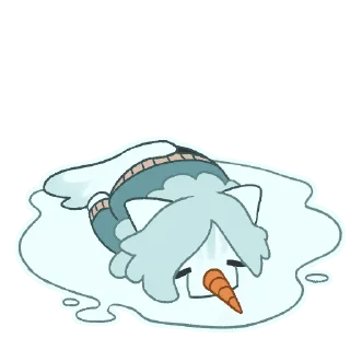😭 emoji UselessSnowman Telegram sticker 22 of 36