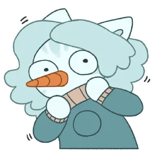 😱 emoji UselessSnowman Telegram sticker 19 of 36