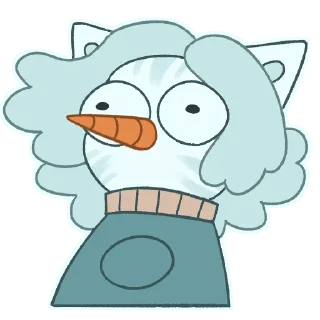 😯 emoji UselessSnowman Telegram sticker 3 of 36