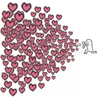 <3 sticker 3