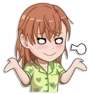 Sticker from Misaka Mikoto From @anime_no_more