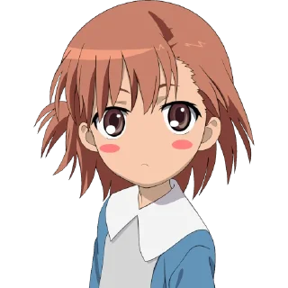 😒 emoji Misaka Mikoto :: @anime_stickss Telegram sticker 15 of 114