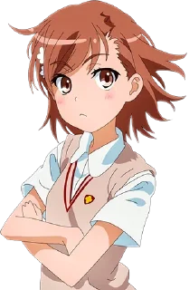 Sticker from Misaka Mikoto @anime_Stickerr