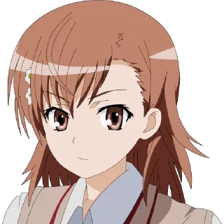 🙂 emoji Misaka Mikoto :: @anime_stickss Telegram sticker 21 of 114