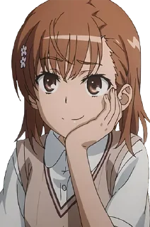 Sticker from Misaka Mikoto @anime_Stickerr