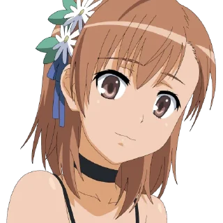 🙂 emoji Misaka Mikoto :: @anime_stickss Telegram sticker 9 of 114