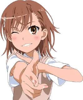 Sticker from Misaka Mikoto @anime_Stickerr