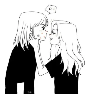 ⭐️ emoji Love girls Telegram sticker 7 of 119