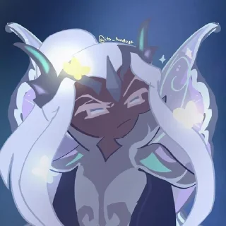 🤨 emoji Куки Сран. Elder Faerie Cookie Telegram sticker 21 of 32