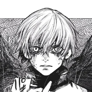 😕 emoji Tokyo Ghoul Telegram sticker 16 of 21