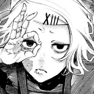 🙁 emoji Tokyo Ghoul Telegram sticker 7 of 21