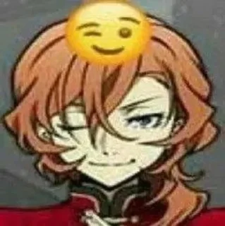 😉 emoji |bsd| бродячі пси @ksedensmua Telegram sticker 8 of 51