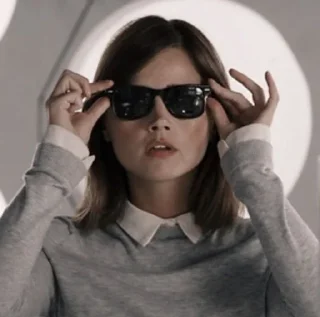 😄 emoji Clara Oswald 
jenna coleman Telegram sticker 8 of 79