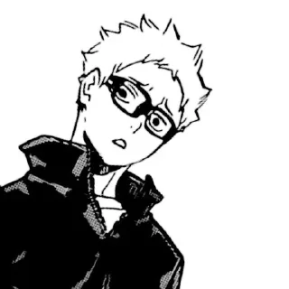 😑 emoji HAIKYU !!! ВОЛЕЙБОЛ Telegram sticker 18 of 37